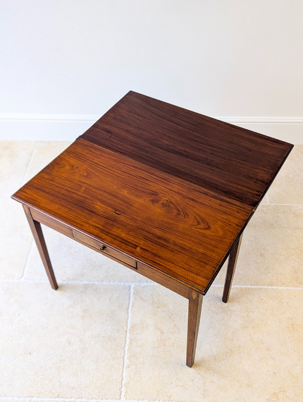 Antique Late Georgian Mahogany Tea Table c.1800 View VI