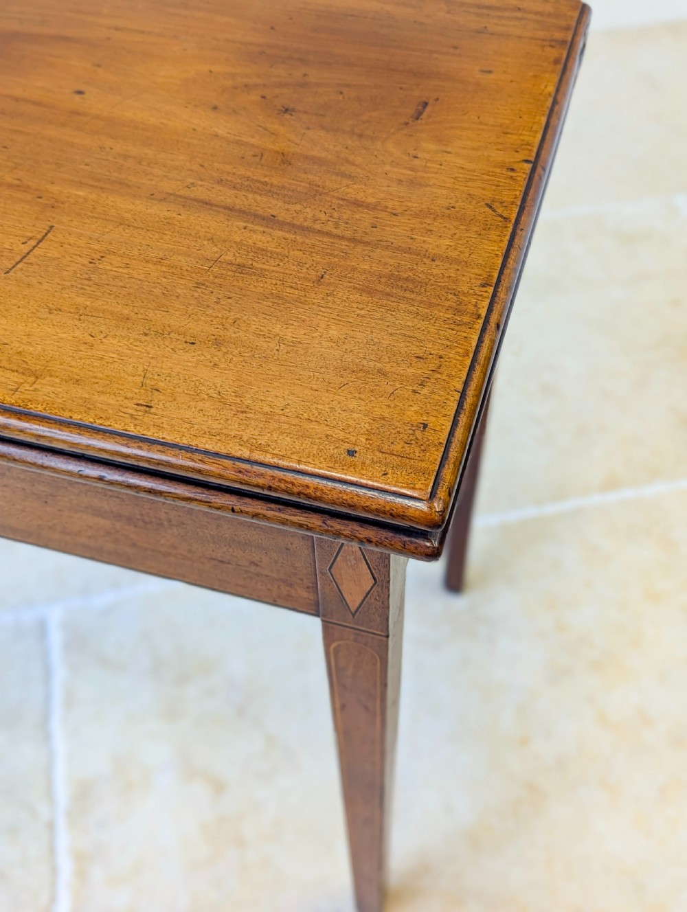 Antique Late Georgian Mahogany Tea Table c.1800 View VIII
