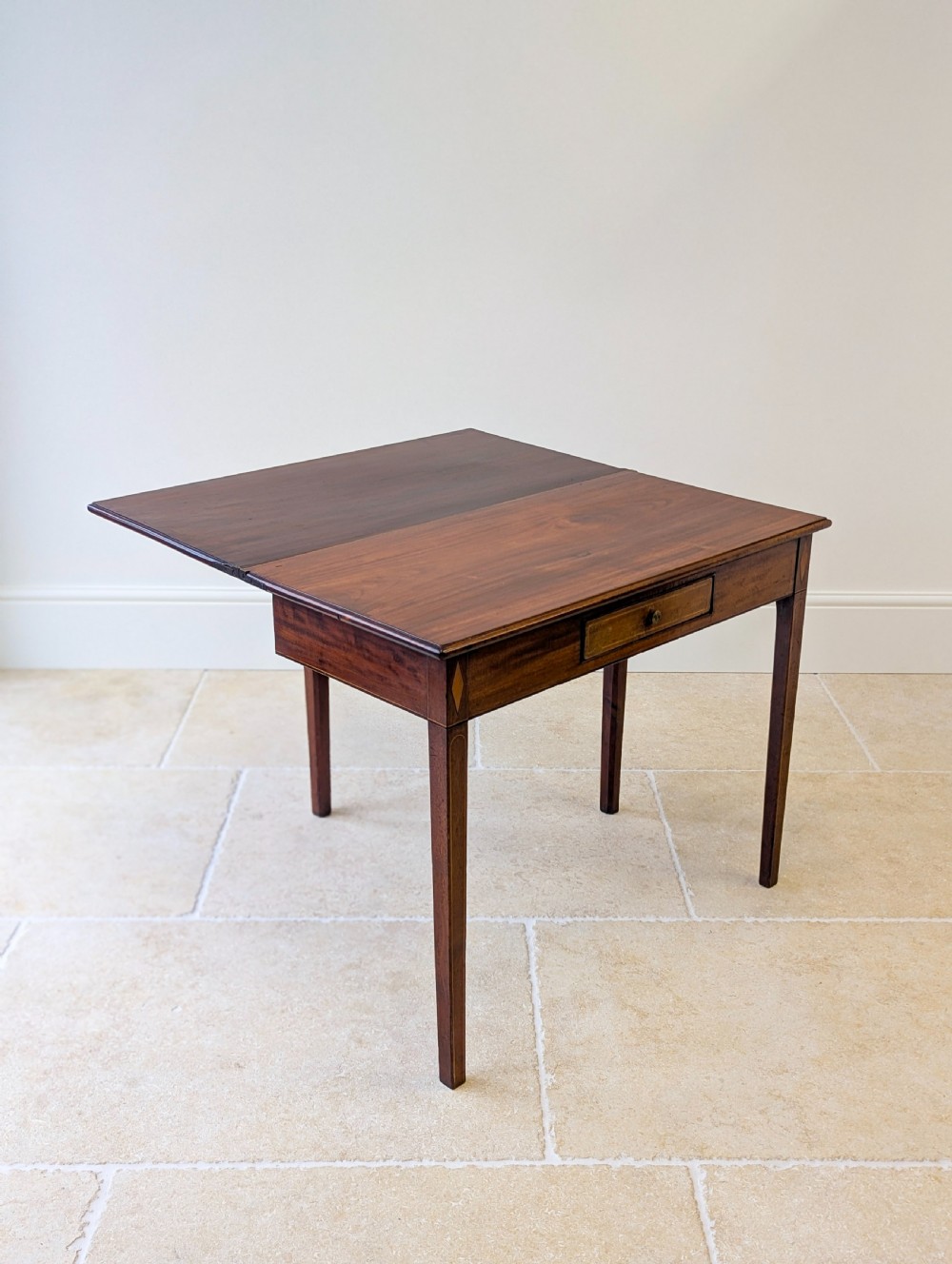 Antique Late Georgian Mahogany Tea Table c.1800 View IX