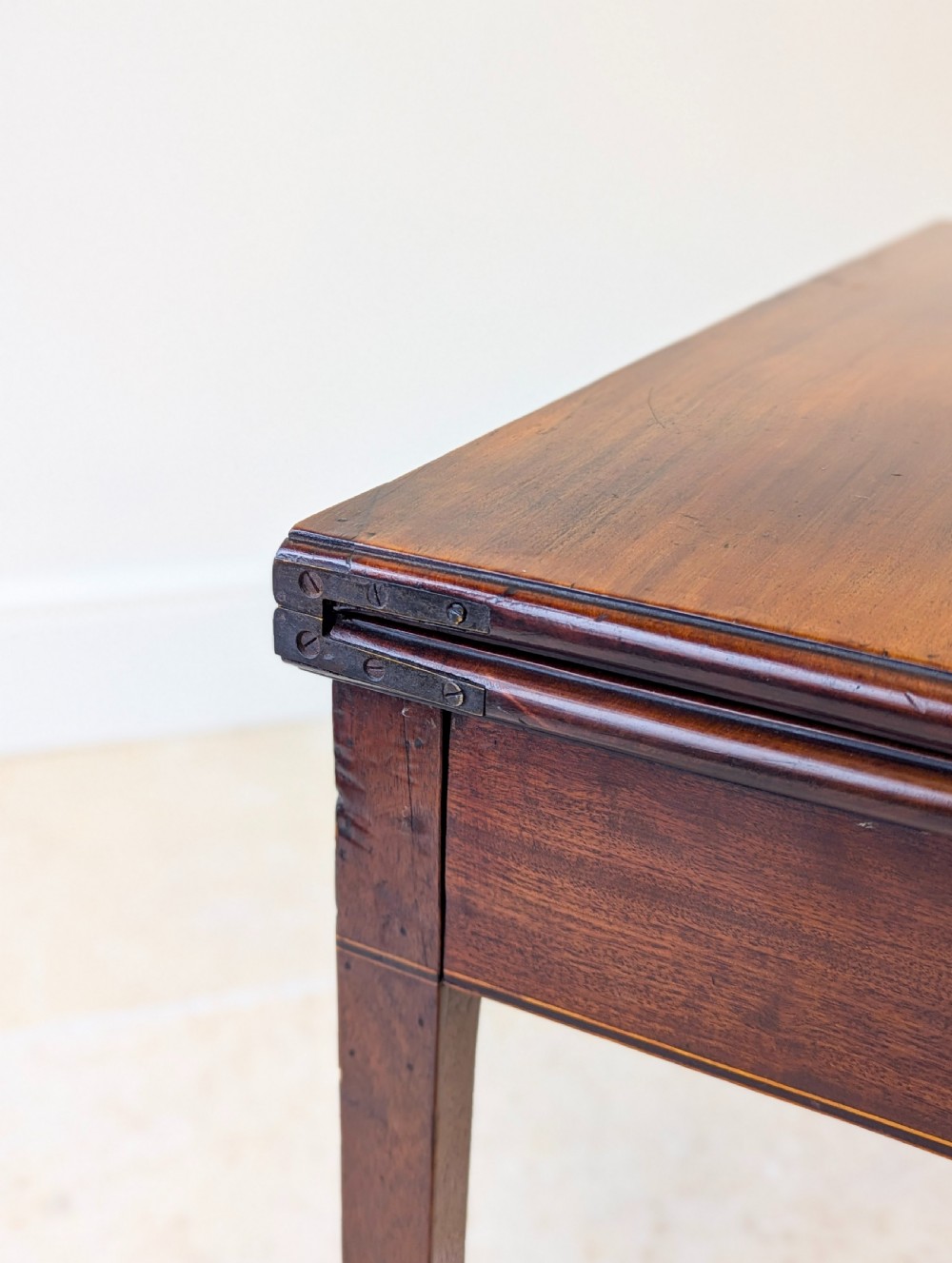 Antique Late Georgian Mahogany Tea Table c.1800 View X