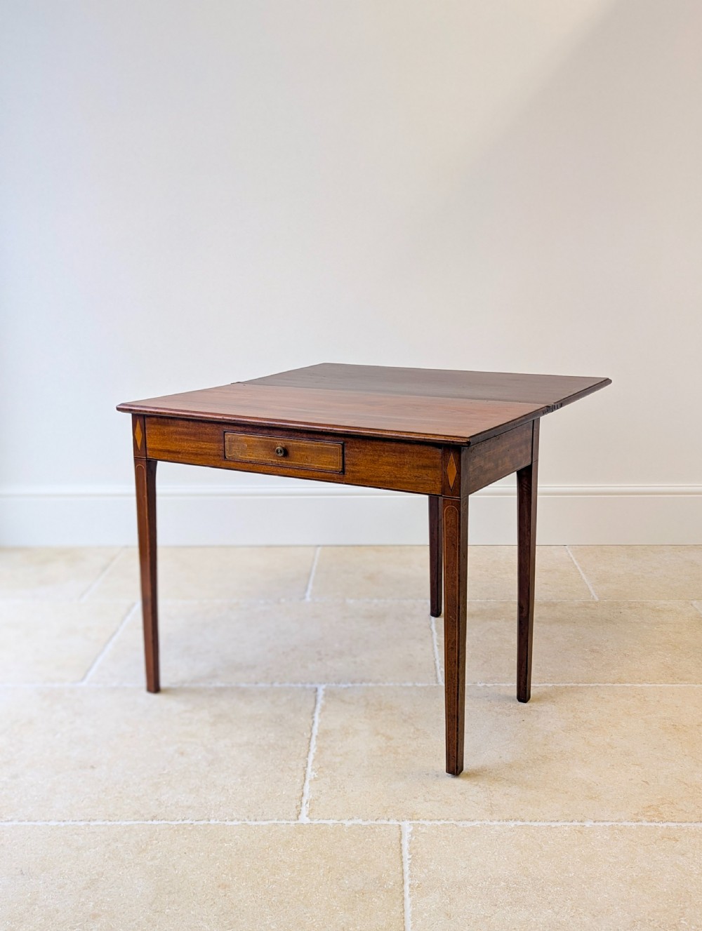 Antique Late Georgian Mahogany Tea Table c.1800 View XI
