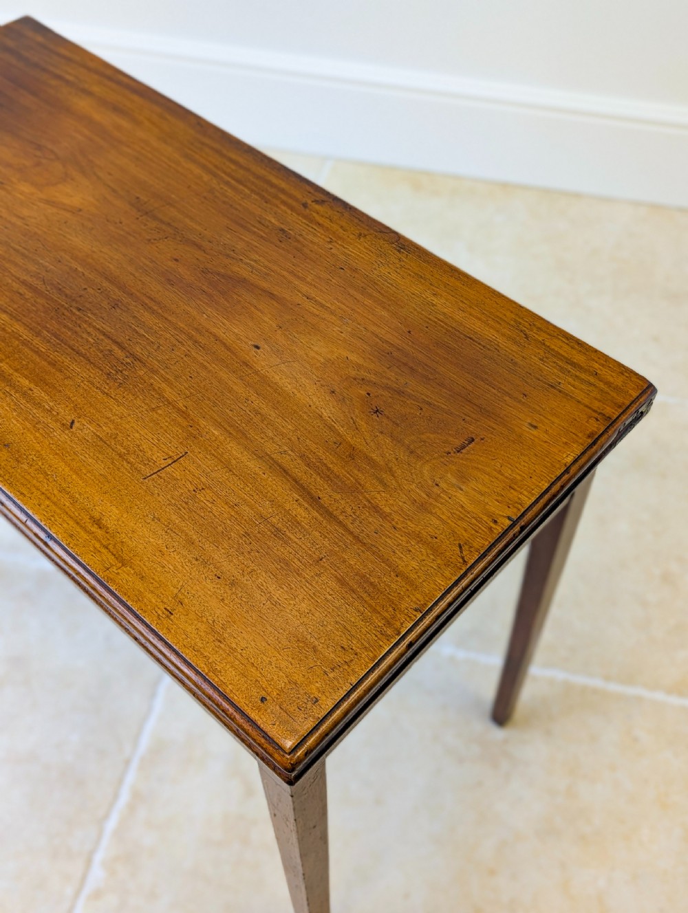 Antique Late Georgian Mahogany Tea Table c.1800 View XII