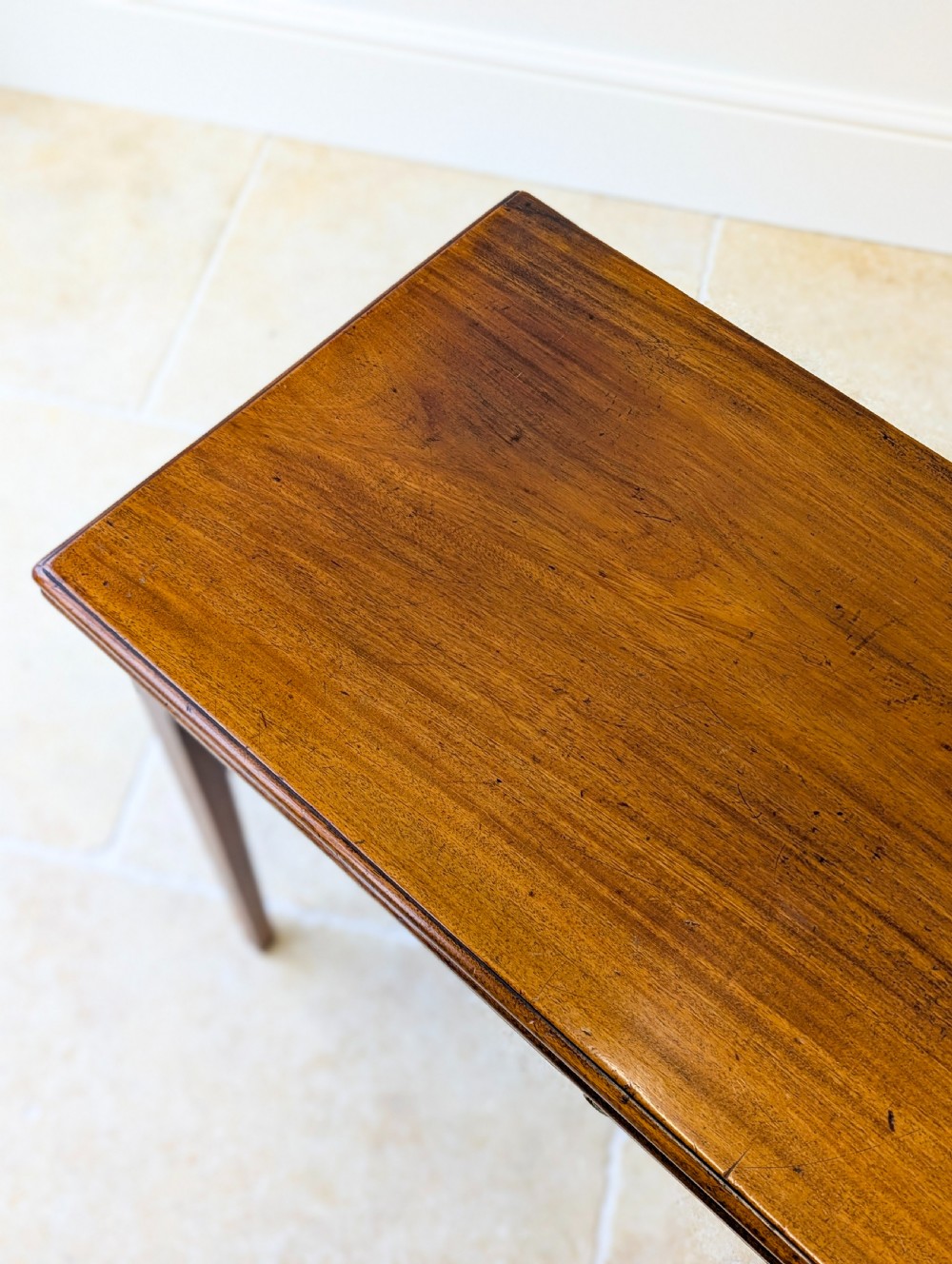 Antique Late Georgian Mahogany Tea Table c.1800 View XIII