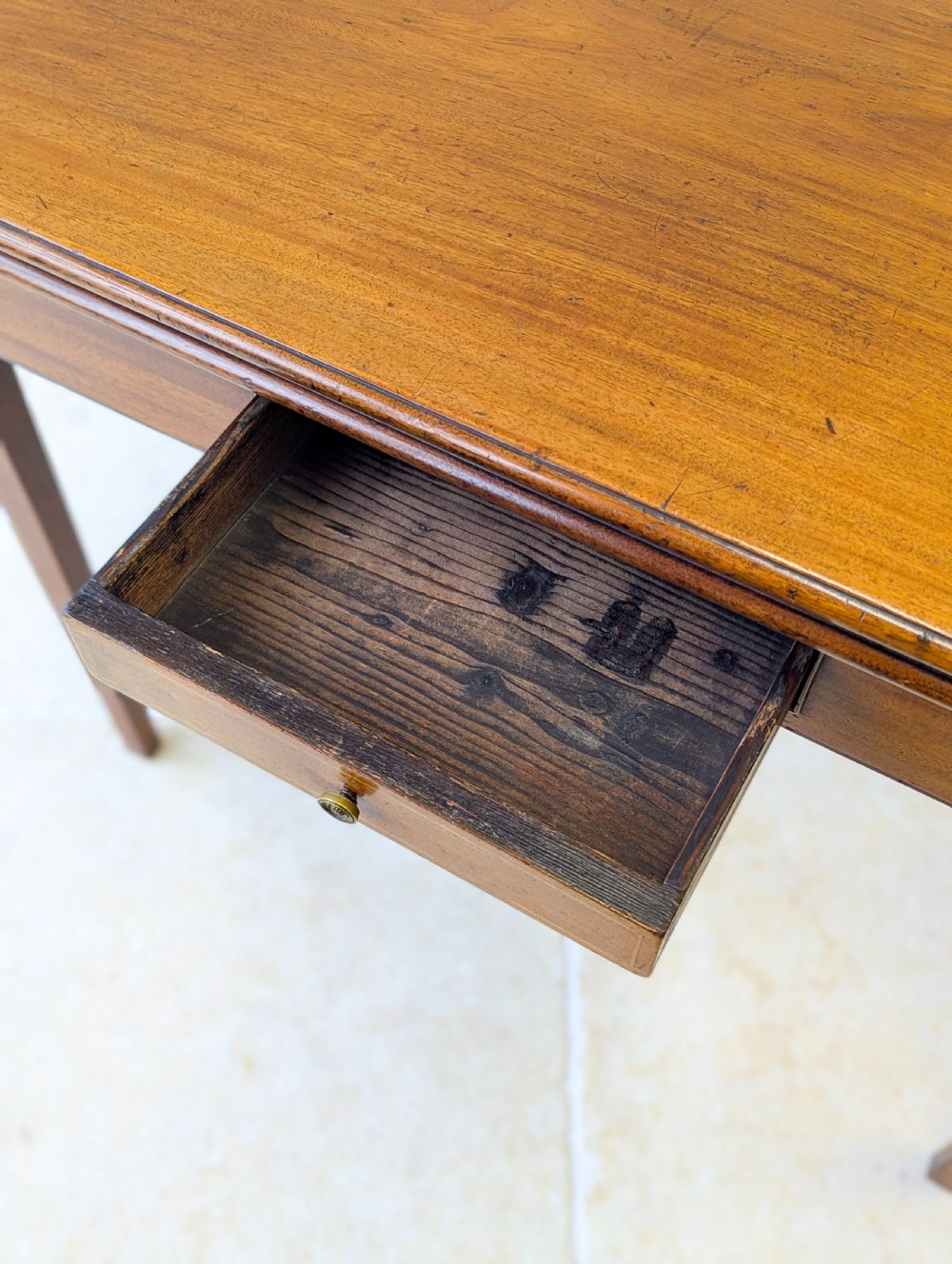 Antique Late Georgian Mahogany Tea Table c.1800 View XVI