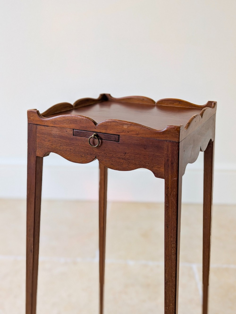 Antique Edwardian Mahogany Urn Stand with Slide c.1905 View VI