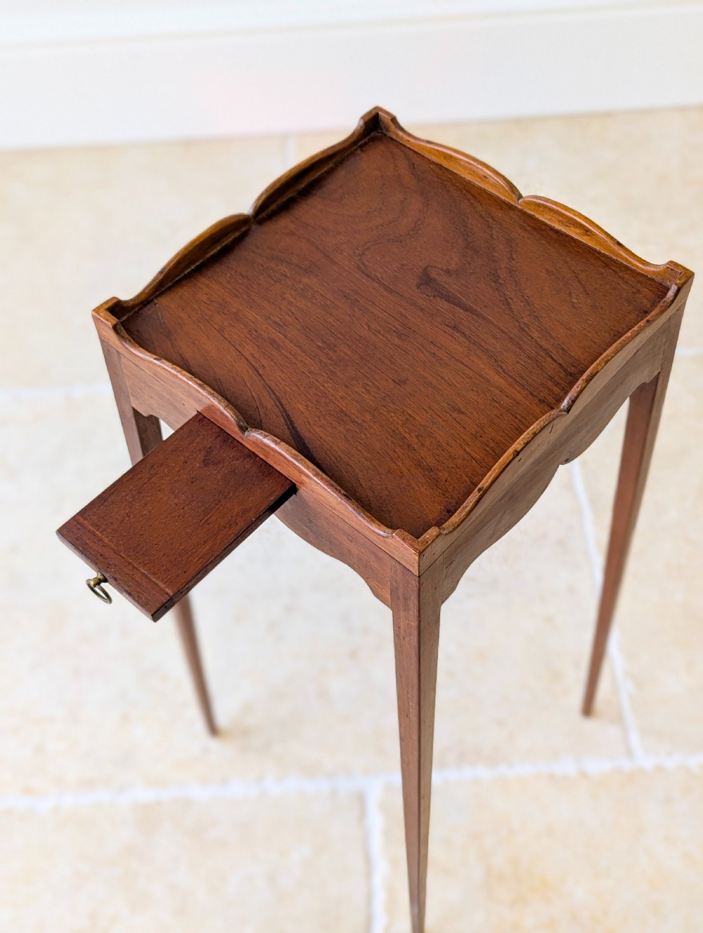 Antique Edwardian Mahogany Urn Stand with Slide c.1905 View IX
