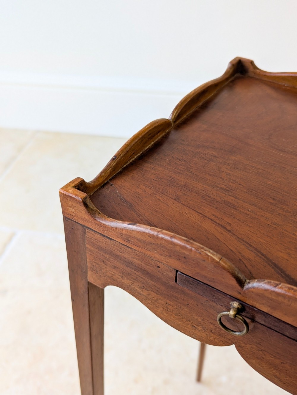 Antique Edwardian Mahogany Urn Stand with Slide c.1905 View X