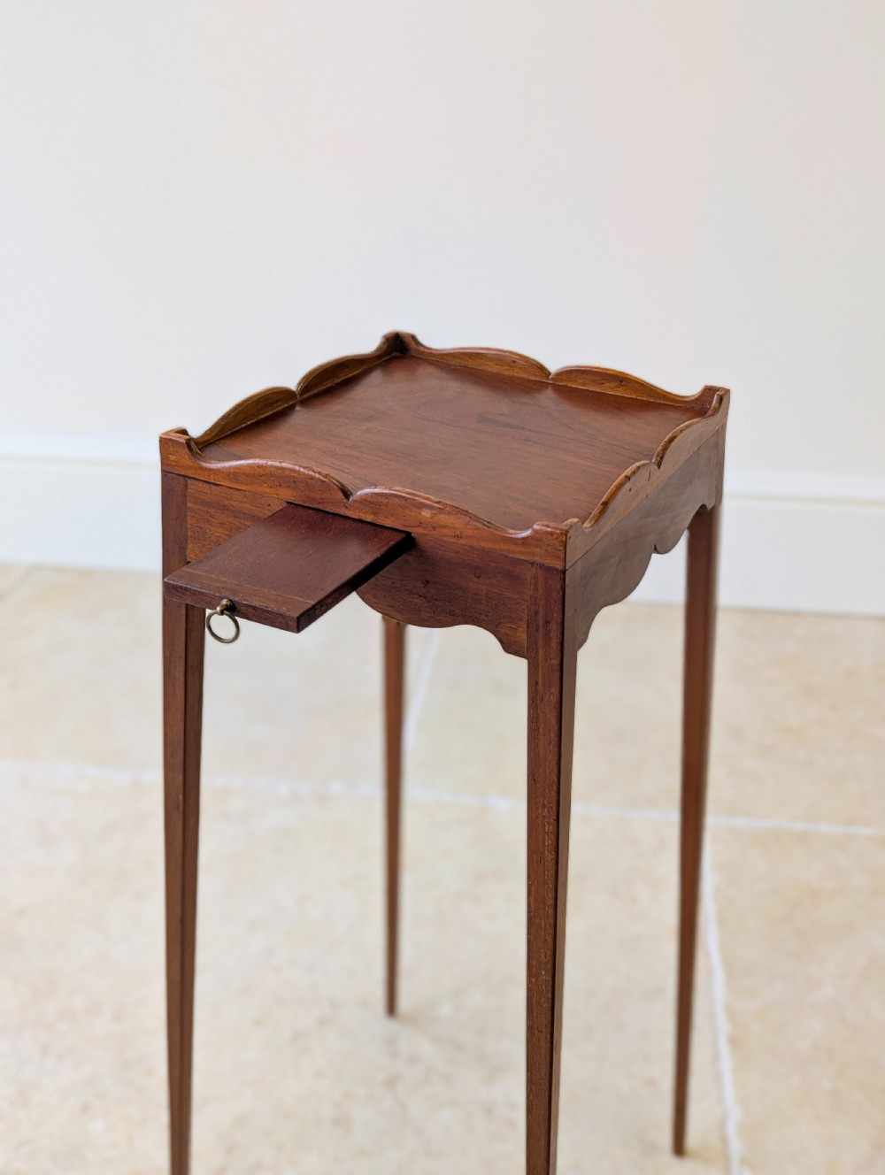 Antique Edwardian Mahogany Urn Stand with Slide c.1905 View XII