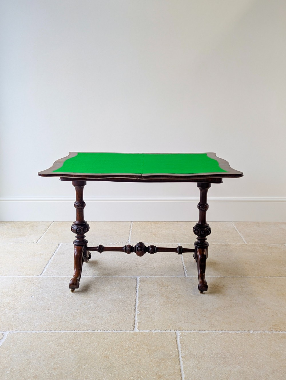 Antique Victorian Rosewood Card Table c.1860 View VI