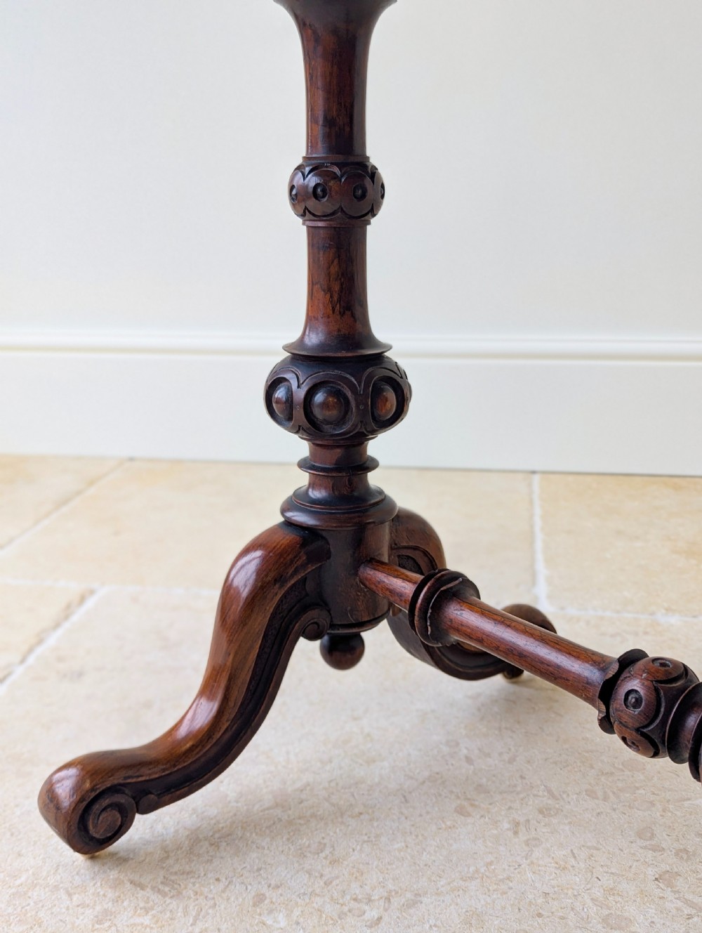 Antique Victorian Rosewood Card Table c.1860 View XX