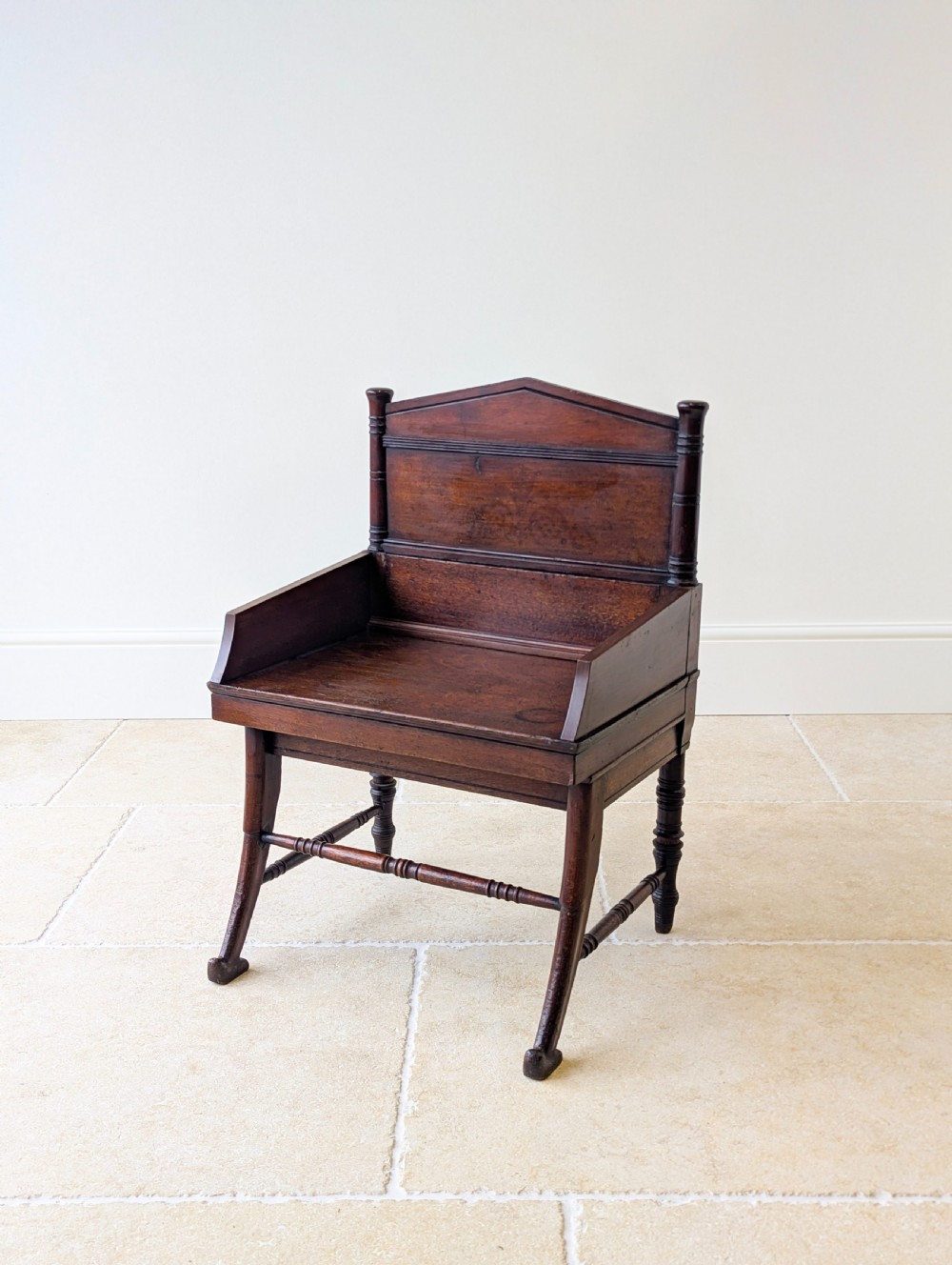Antique Victorian Mahogany Hall Chair c.1890