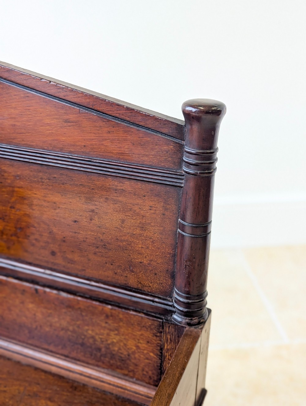 Antique Victorian Mahogany Hall Chair c.1890 View VI