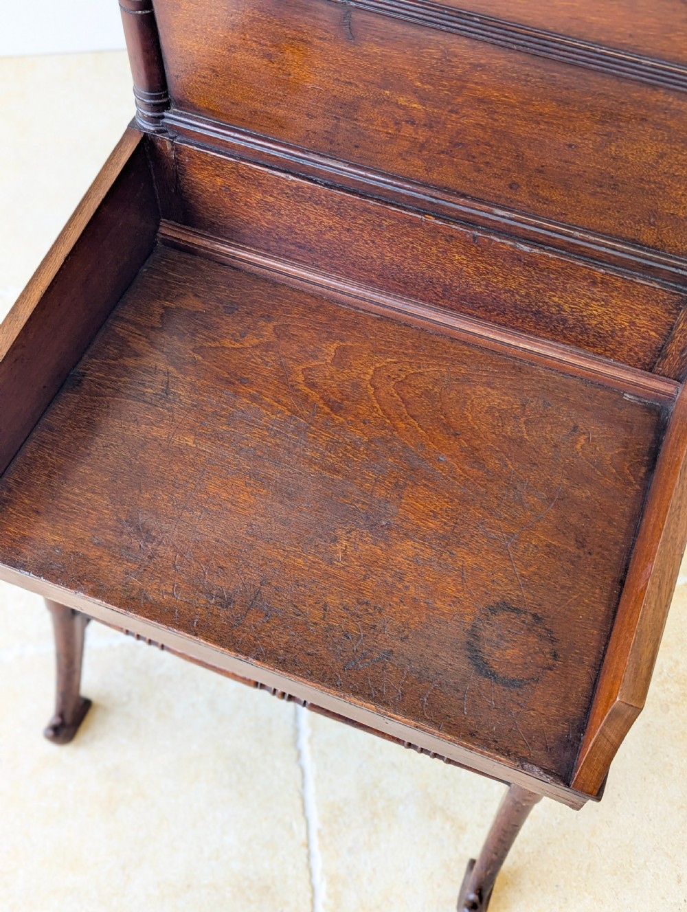 Antique Victorian Mahogany Hall Chair c.1890 View XI