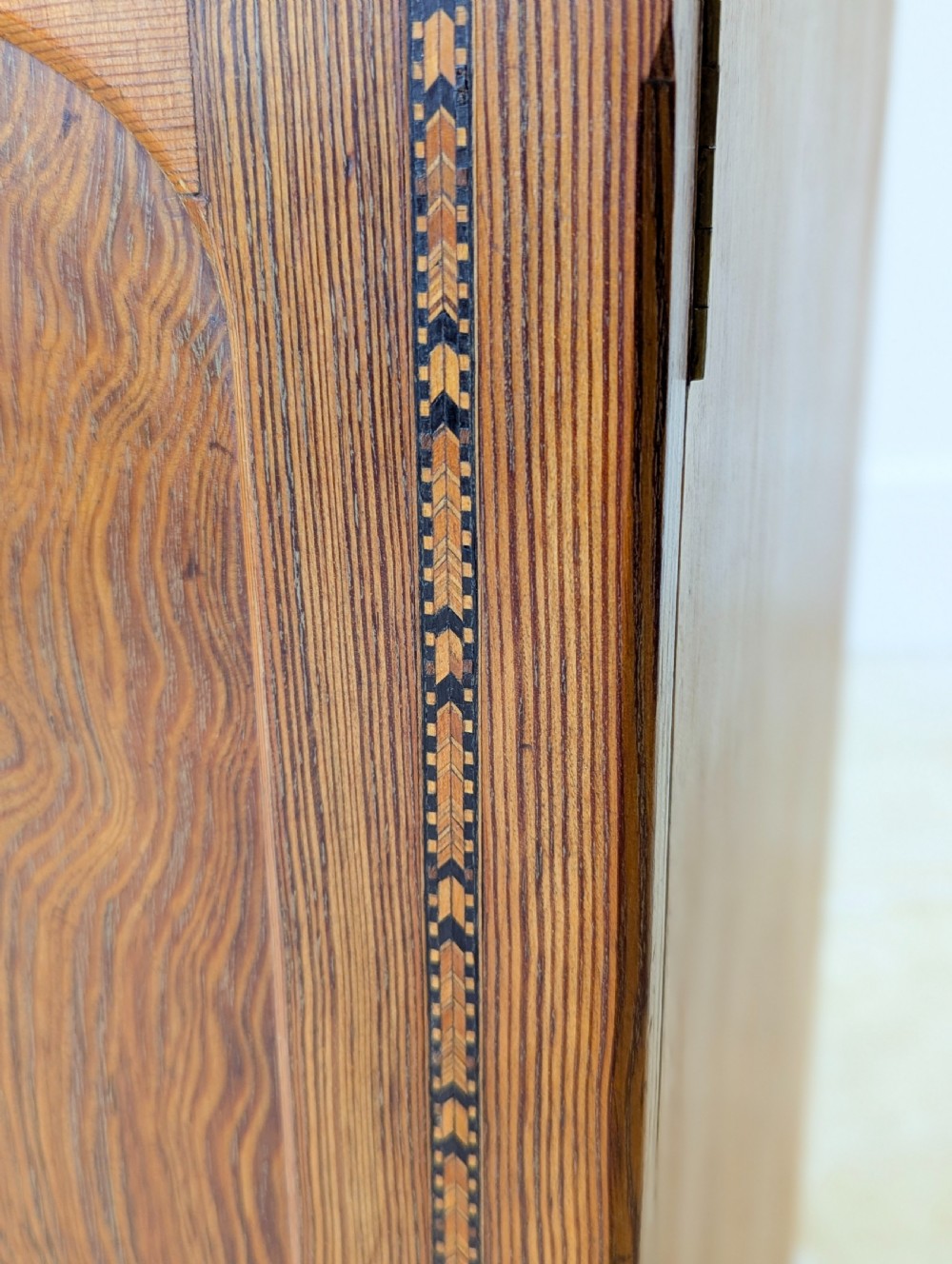 Antique Victorian Aesthetic Movement Pitch Pine Bedside Cabinet c.1890 View XII