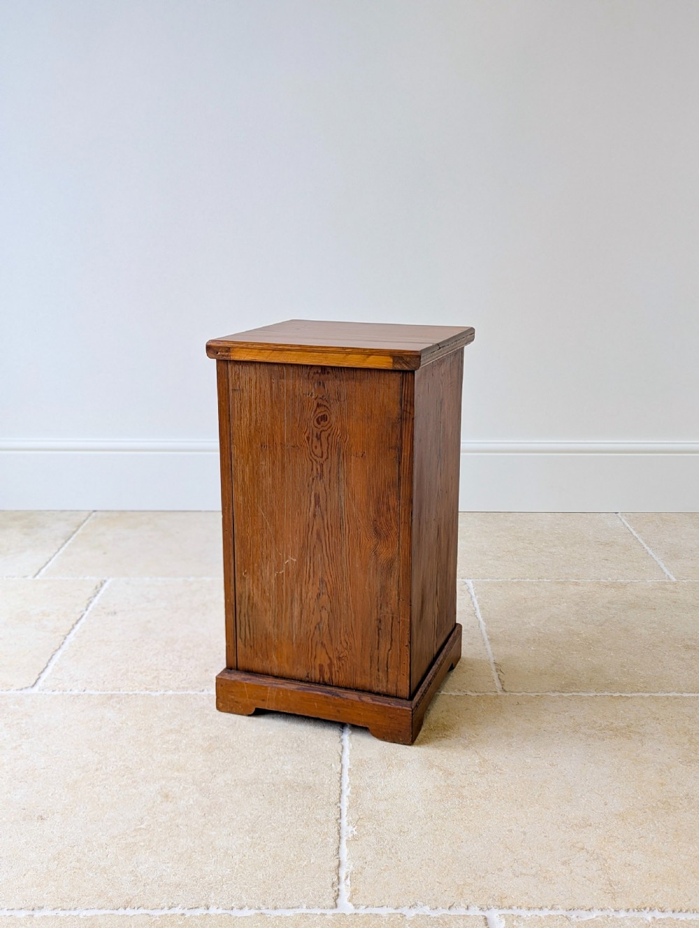 Antique Victorian Aesthetic Movement Pitch Pine Bedside Cabinet c.1890 View XV