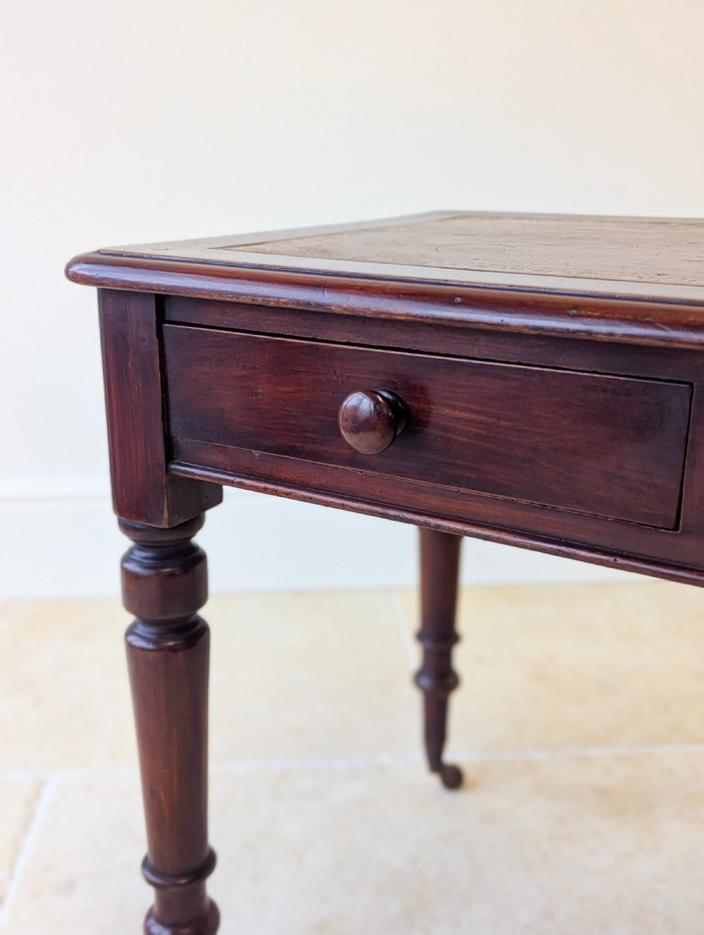 Antique Victorian Mahogany Writing Table c.1870 View V