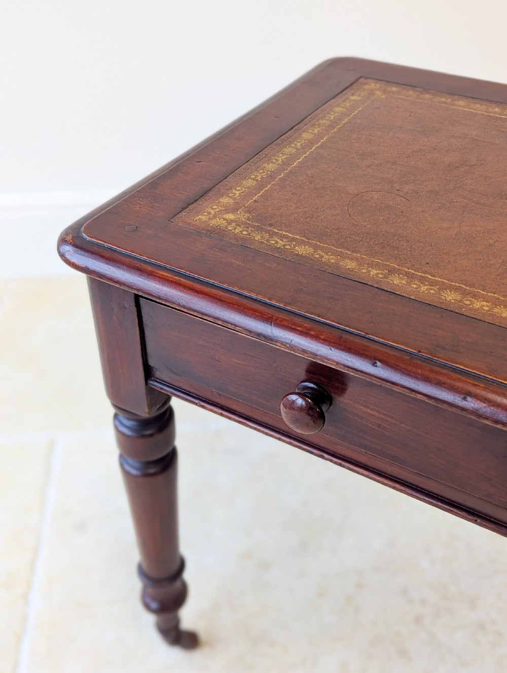 Antique Victorian Mahogany Writing Table c.1870 View VIII
