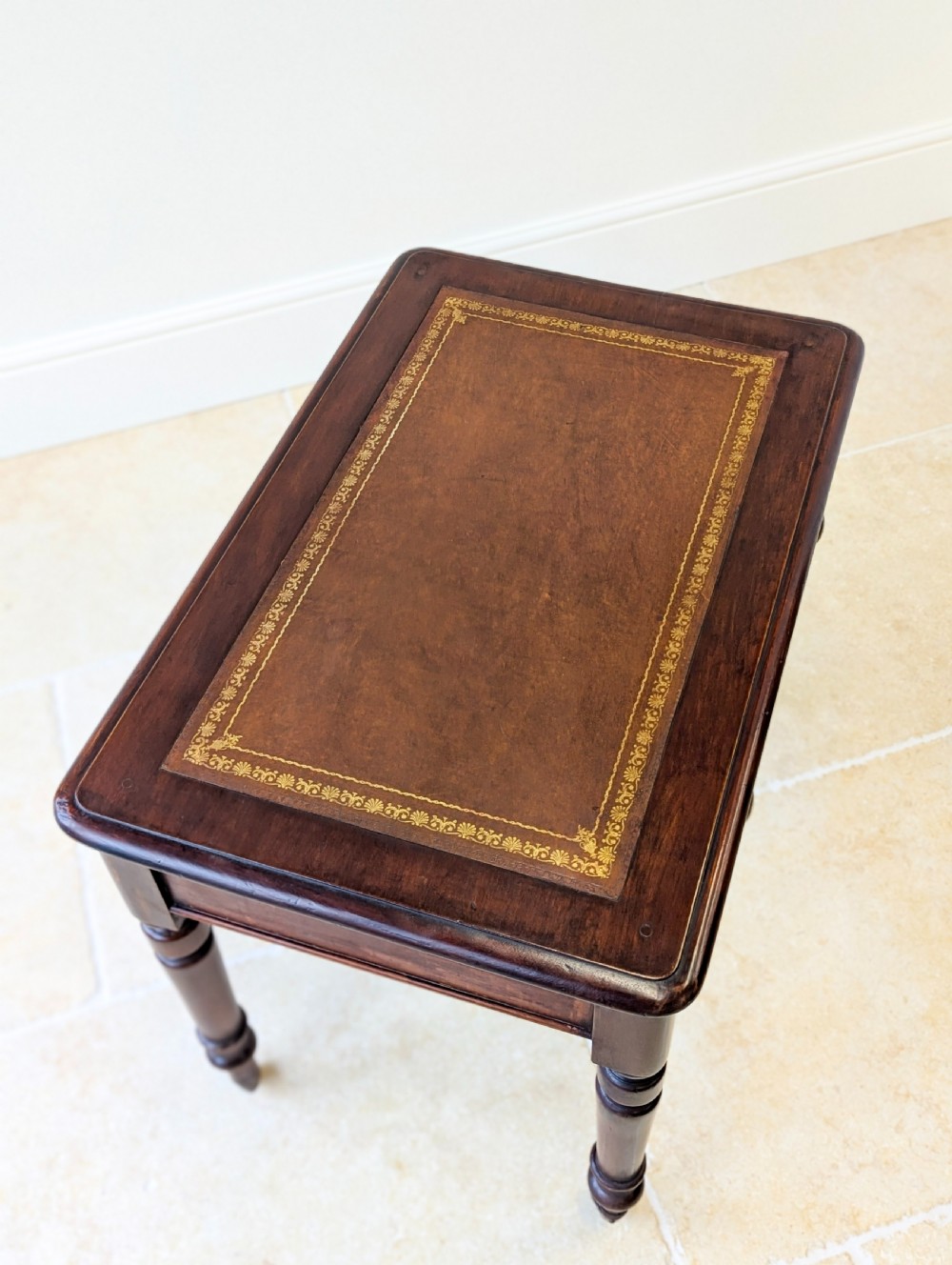Antique Victorian Mahogany Writing Table c.1870 View IX