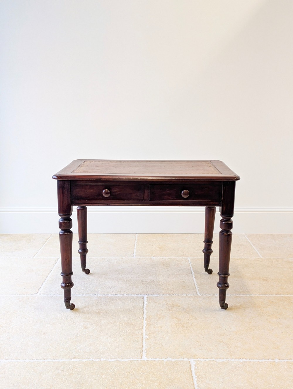 Antique Victorian Mahogany Writing Table c.1870 View XIII