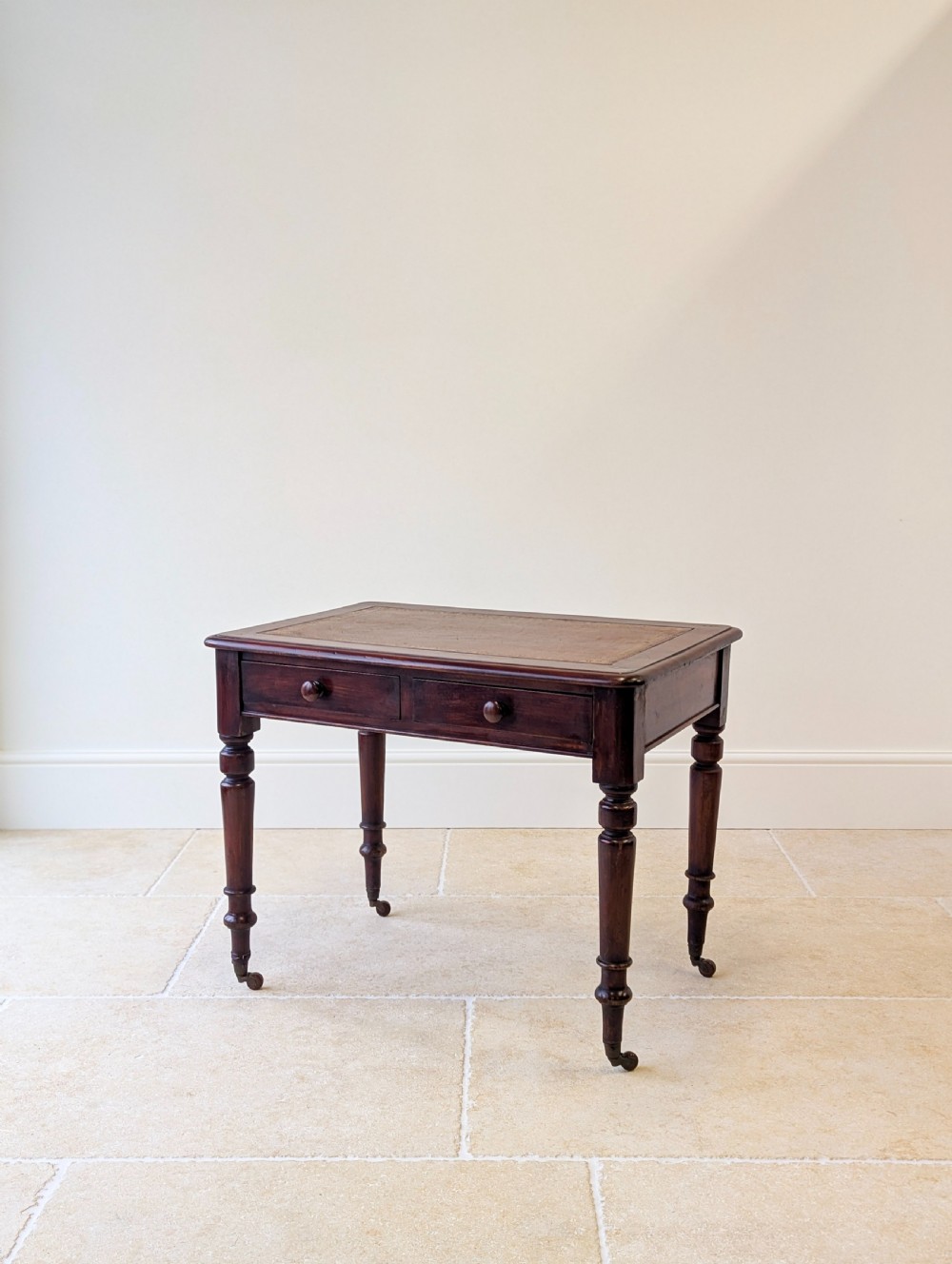 Antique Victorian Mahogany Writing Table c.1870 View XIV