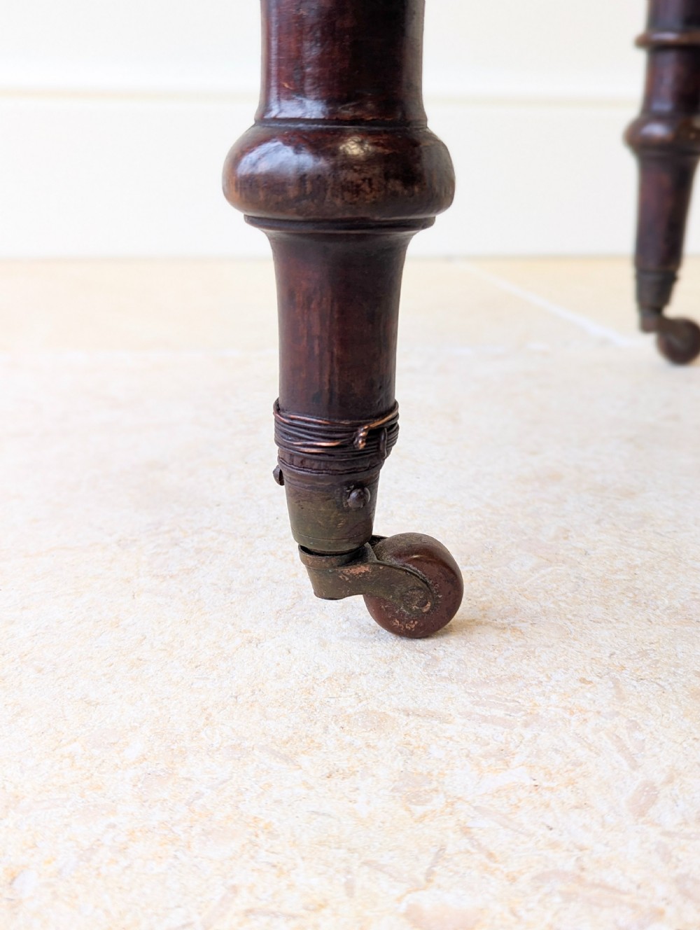 Antique Victorian Mahogany Writing Table c.1870 View XV