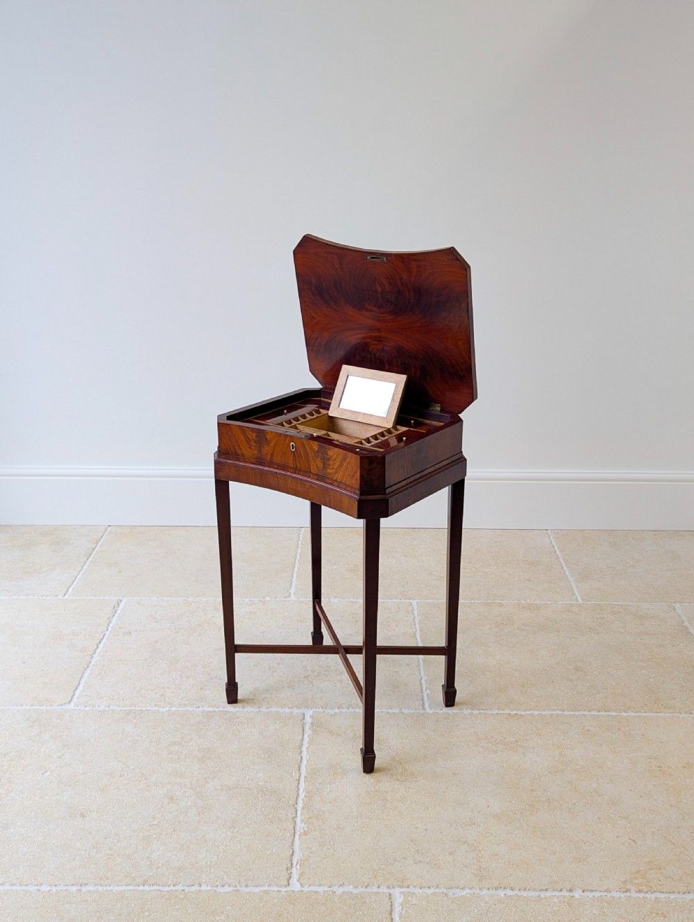 Antique Victorian Mahogany Work Table c.1880 View III