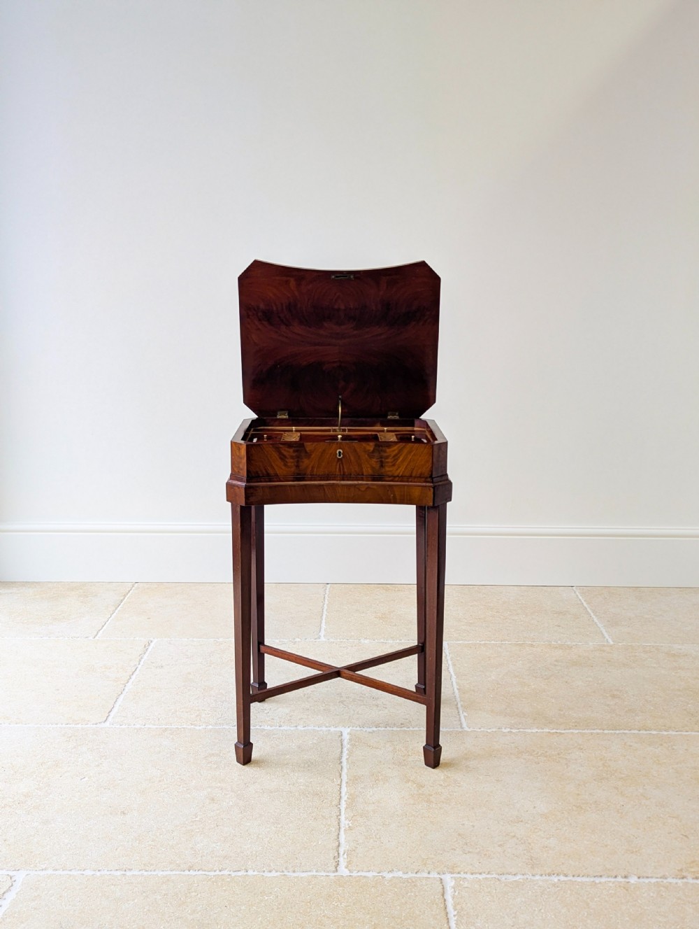 Antique Victorian Mahogany Work Table c.1880 View XIII