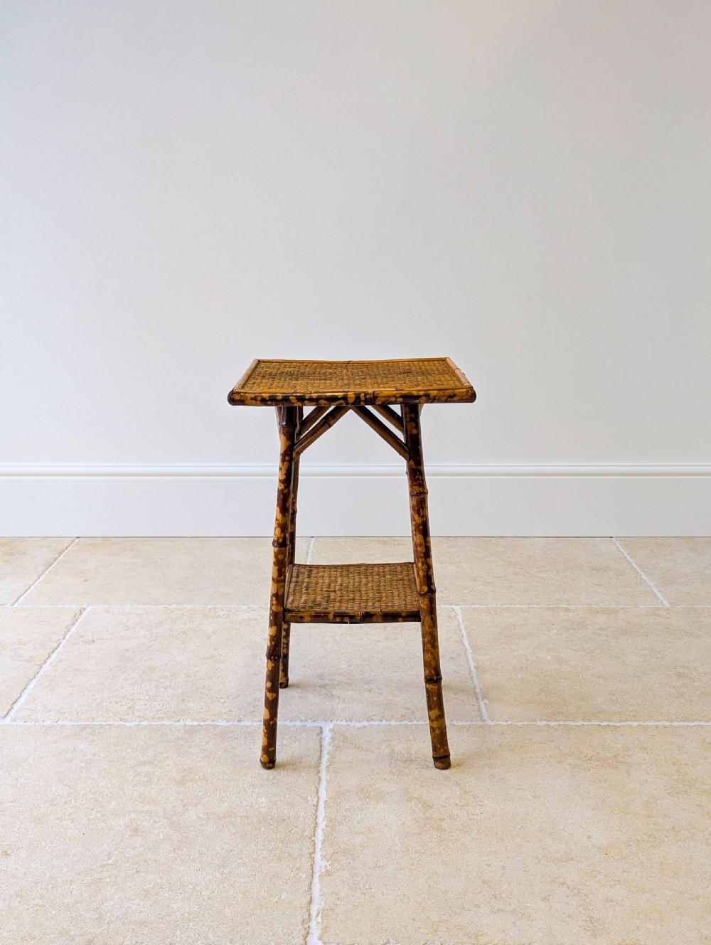 Antique Victorian Bamboo Occasional Table c.1890 View III