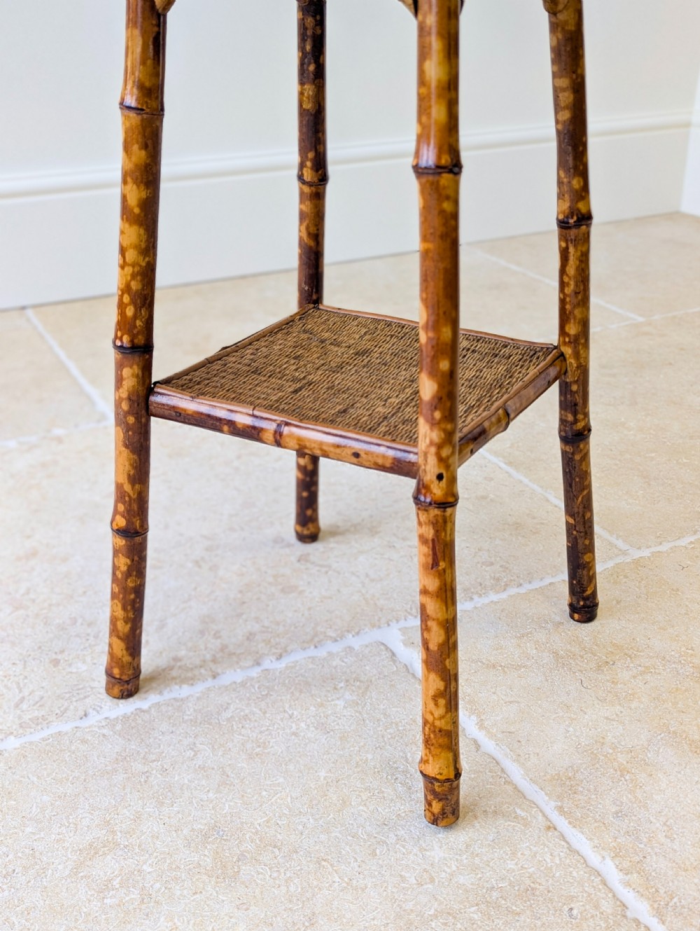 Antique Victorian Bamboo Occasional Table c.1890 View V