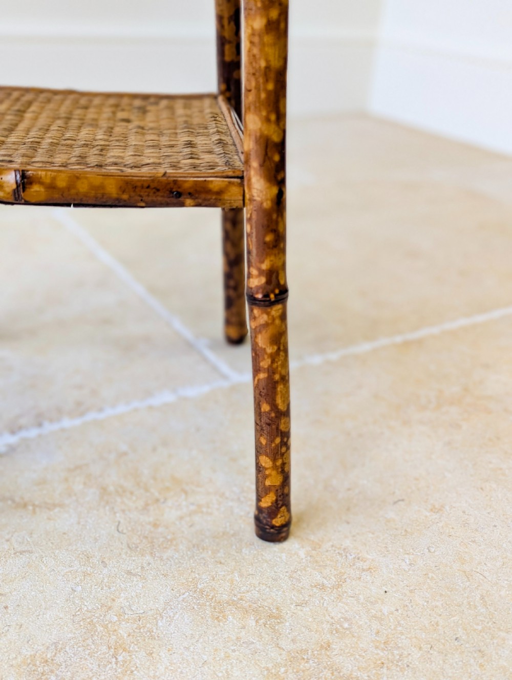 Antique Victorian Bamboo Occasional Table c.1890 View VII