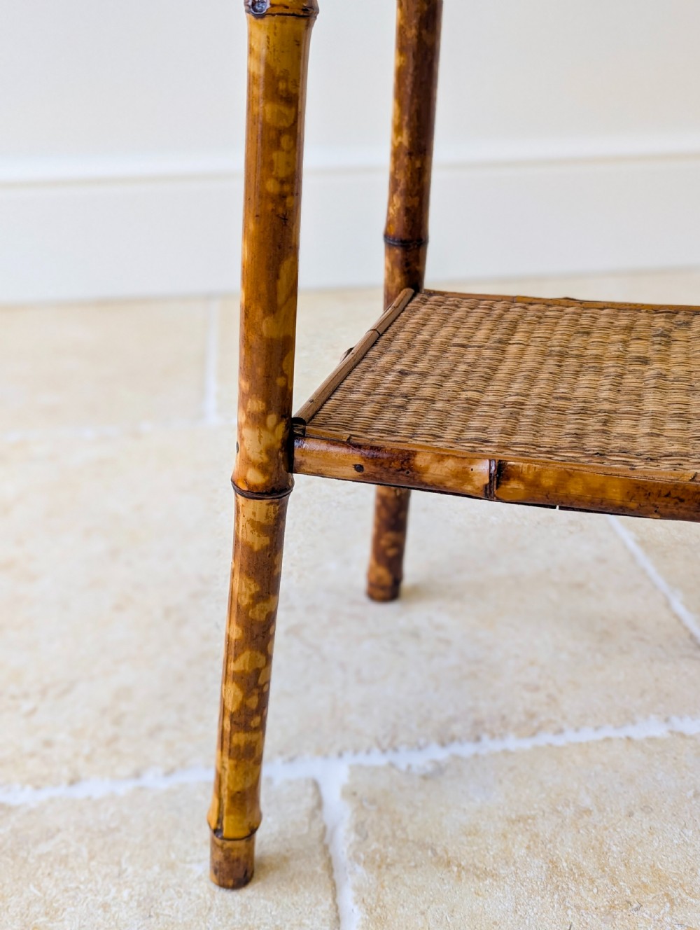 Antique Victorian Bamboo Occasional Table c.1890 View VIII
