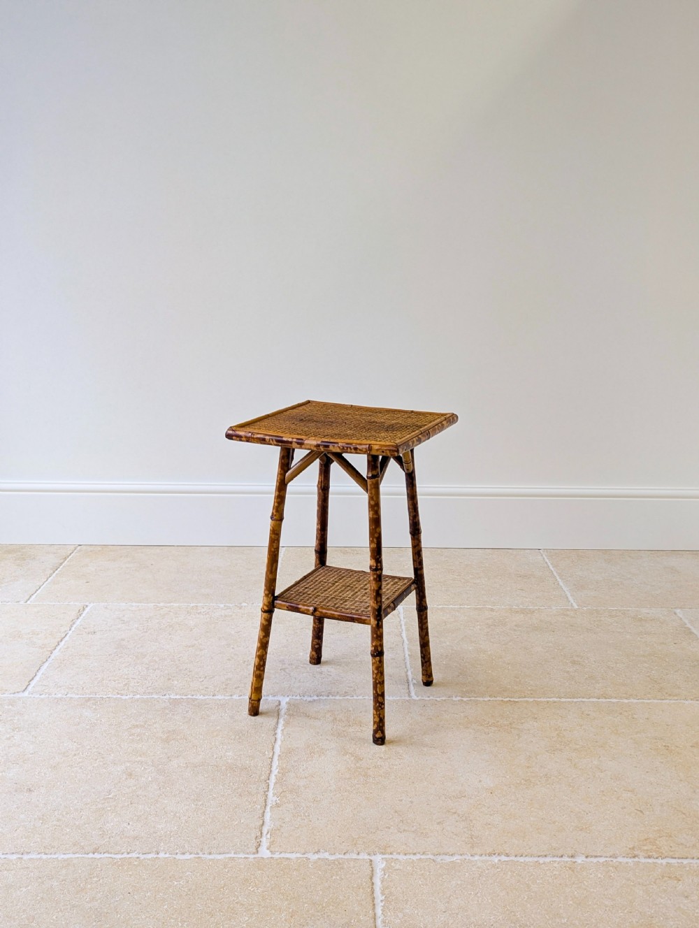 Antique Victorian Bamboo Occasional Table c.1890 View X