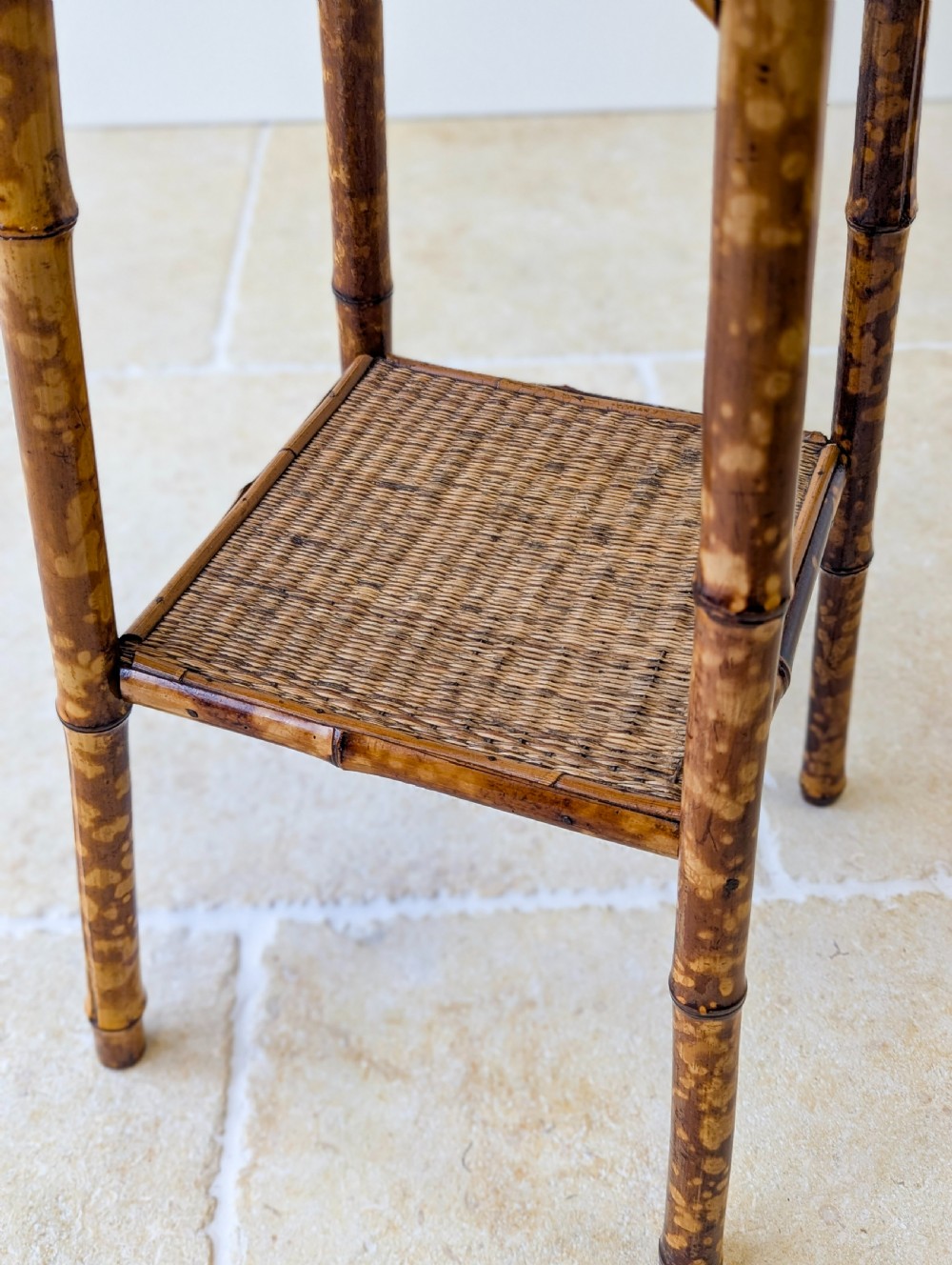 Antique Victorian Bamboo Occasional Table c.1890 View XI