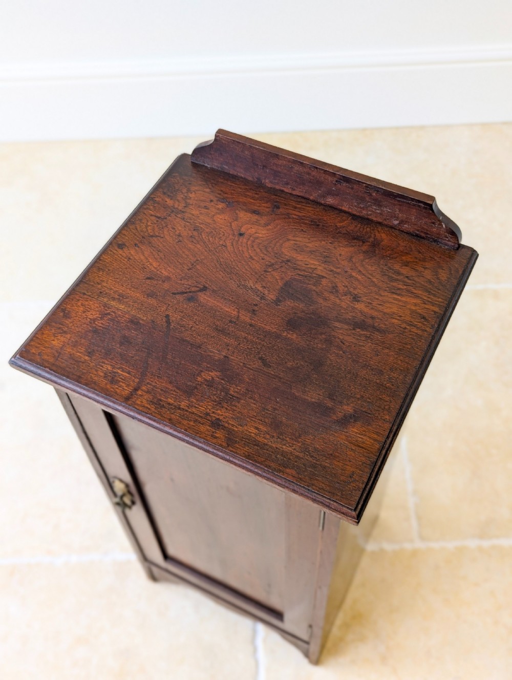 Antique Late Victorian Mahogany Bedside Cupboard c.1890 View VI