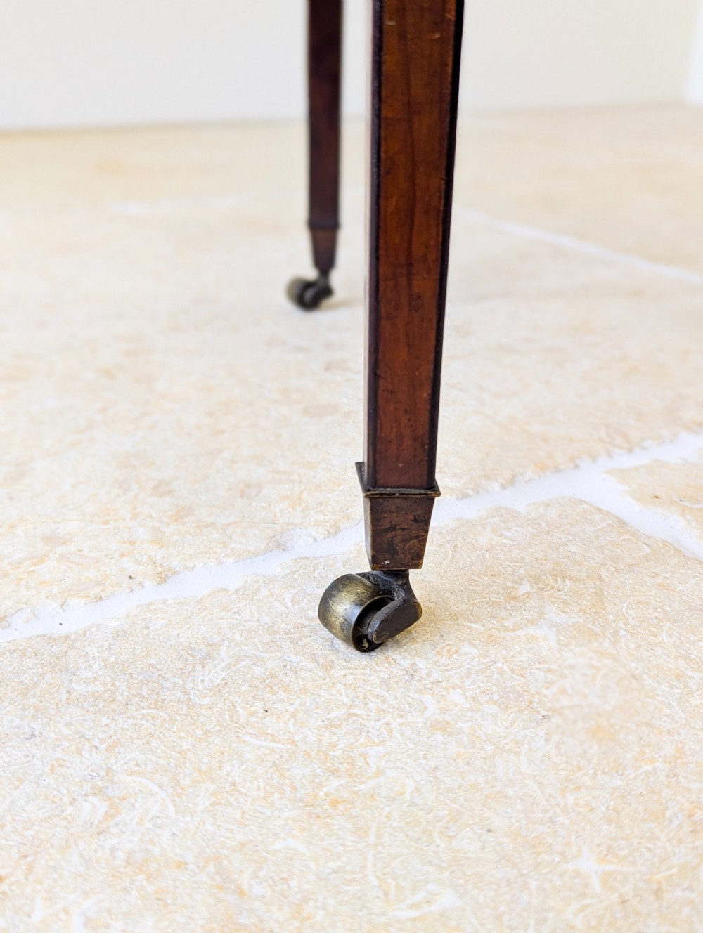 Antique Scottish Regency Satin Birch Table with Lateral Slide c.1810 View VII