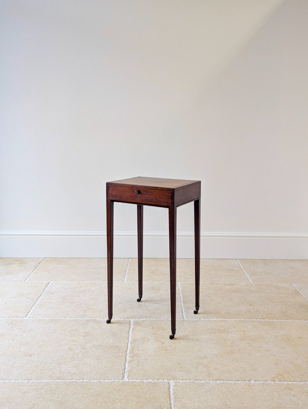 Antique Scottish Regency Satin Birch Table with Lateral Slide c.1810 View X
