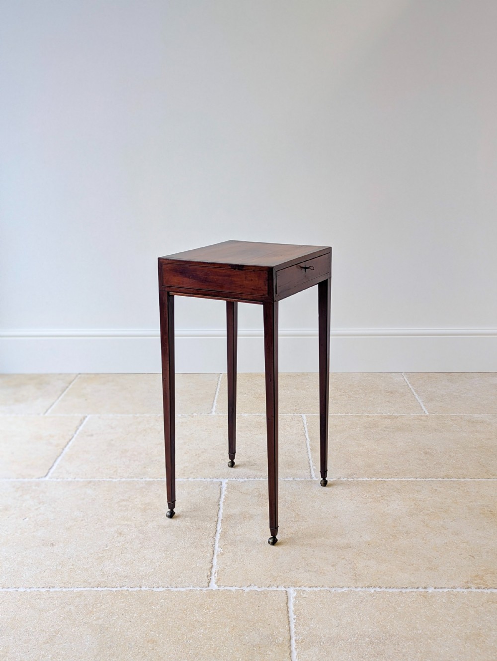 Antique Scottish Regency Satin Birch Table with Lateral Slide c.1810 View XII
