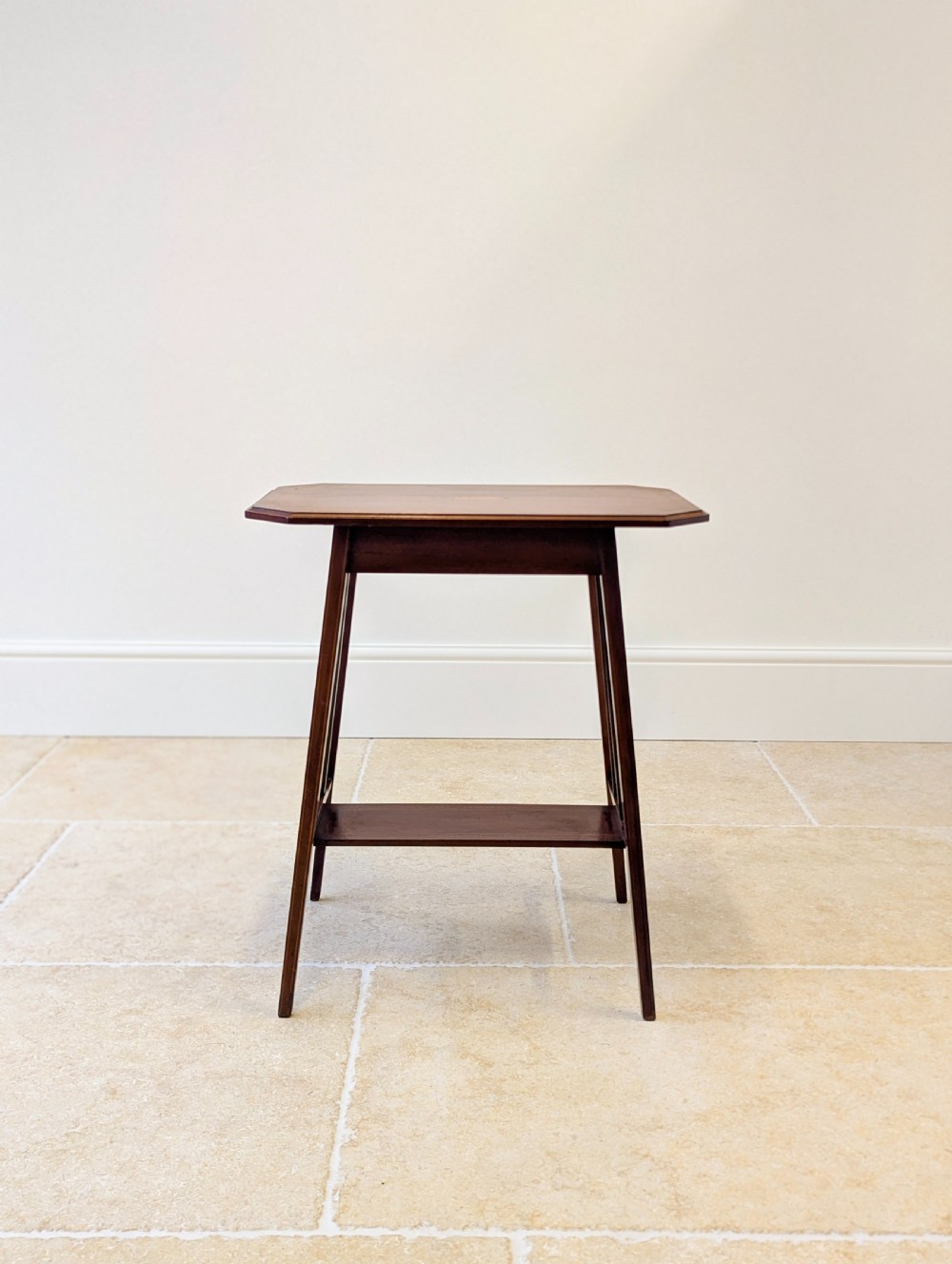 Antique Edwardian Inlaid Mahogany Occasional Table c.1905 View II