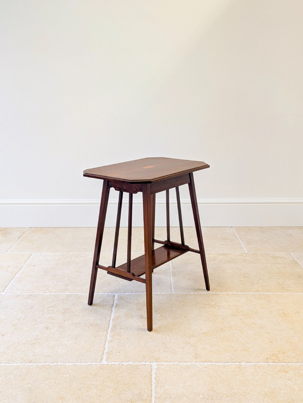 Antique Edwardian Inlaid Mahogany Occasional Table c.1905 View IX
