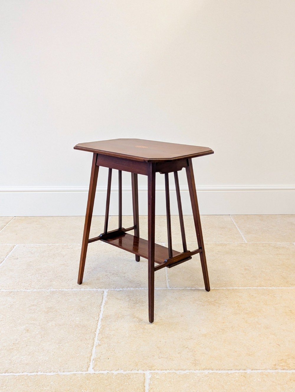 Antique Edwardian Inlaid Mahogany Occasional Table c.1905 View XI