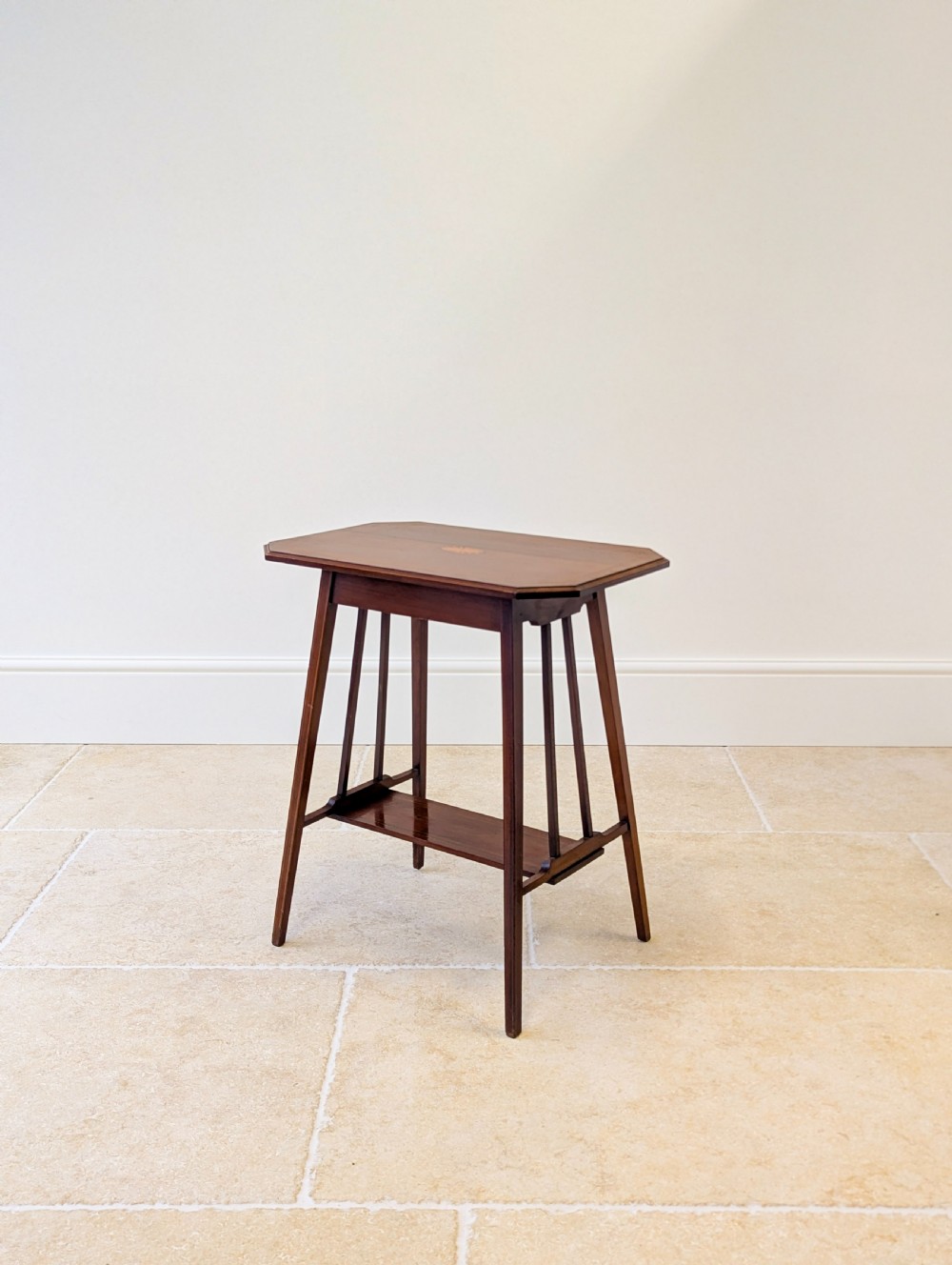 Antique Edwardian Inlaid Mahogany Occasional Table c.1905 View XIII