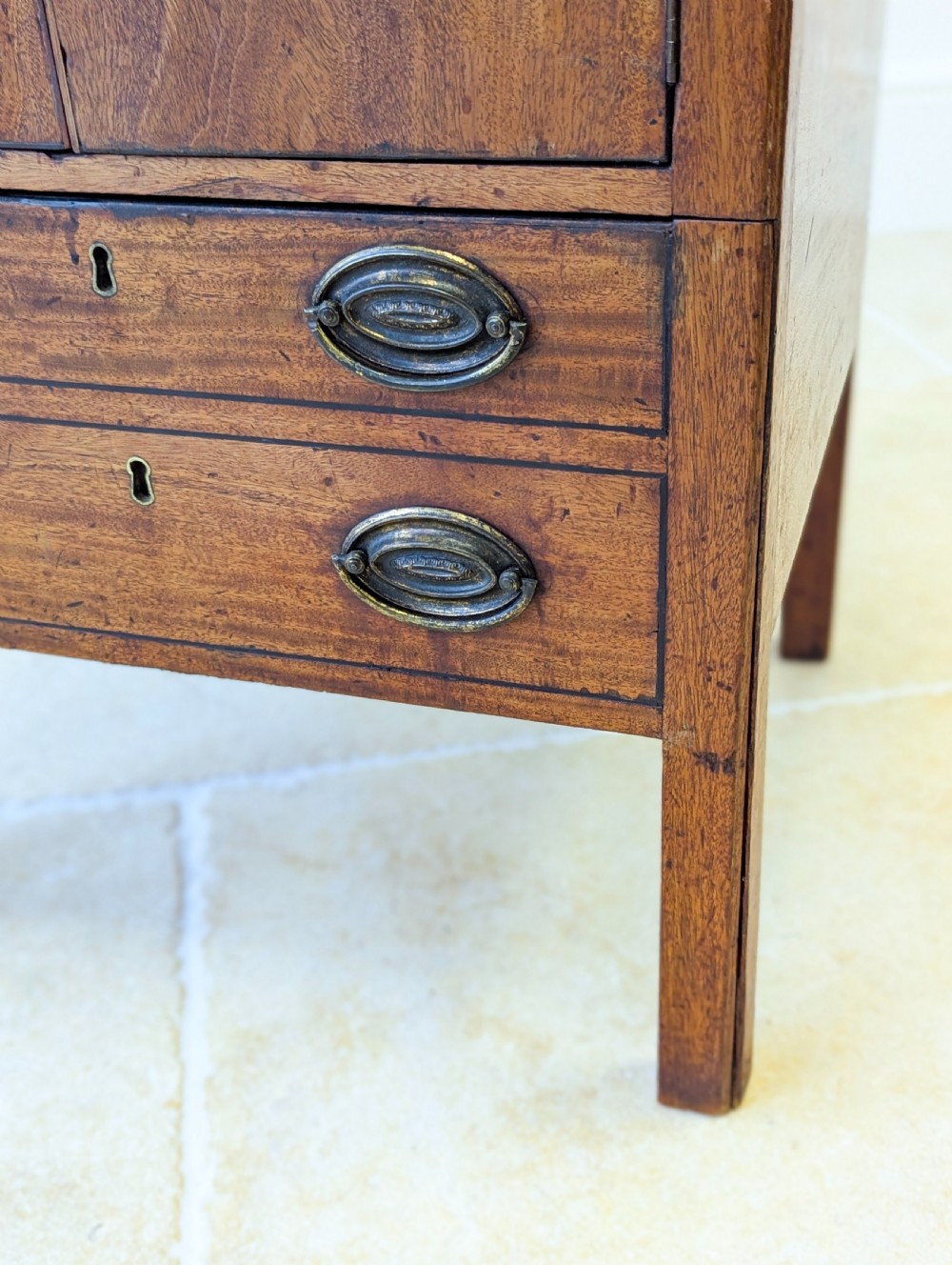 Antique George III Mahogany Bedside Commode c.1800 View XI