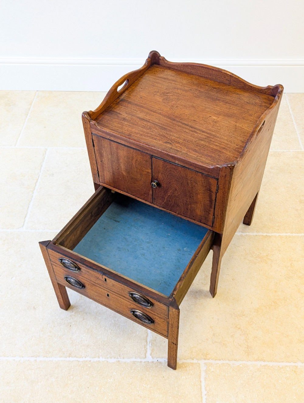 Antique George III Mahogany Bedside Commode c.1800 View XIII