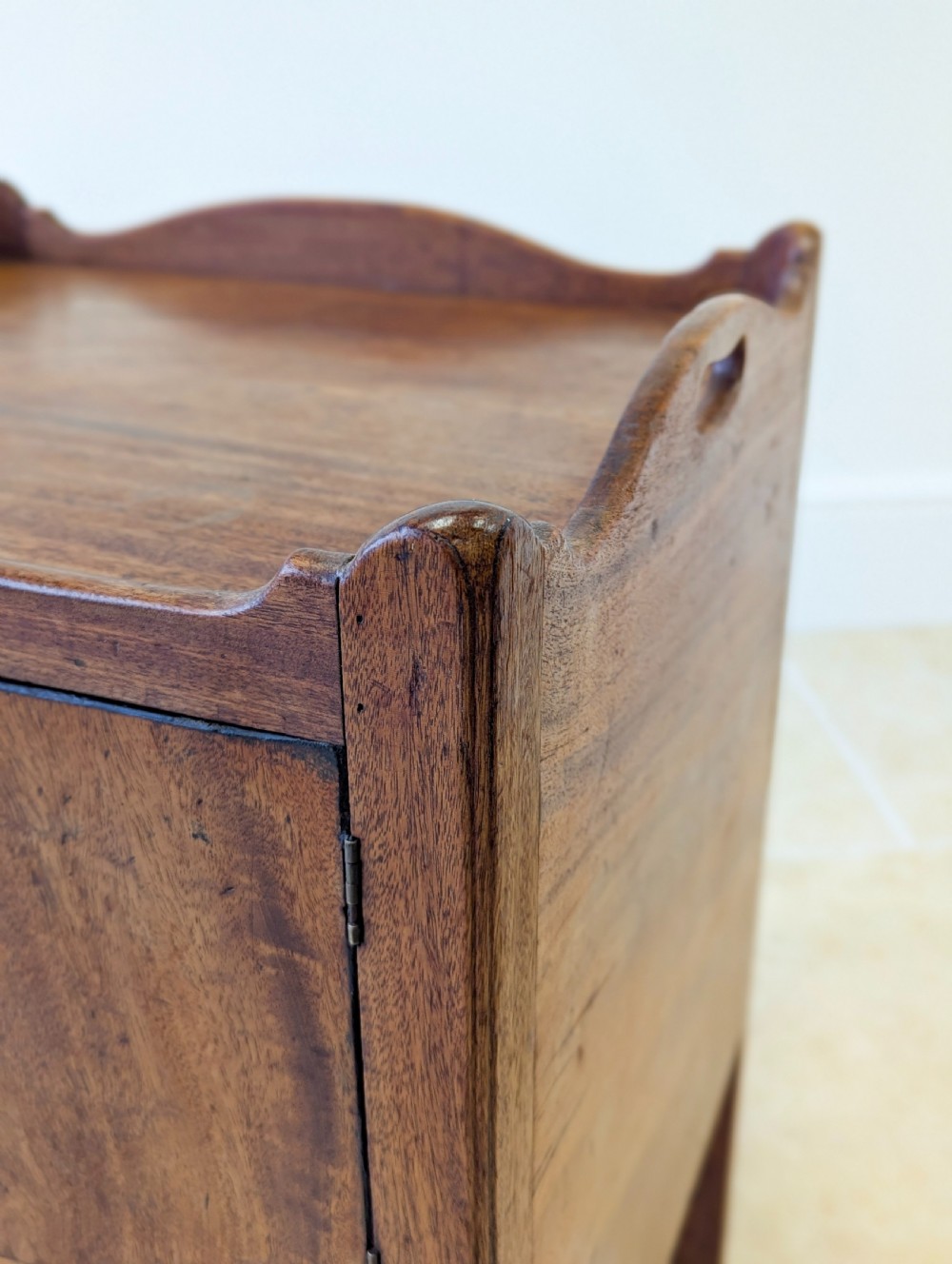 Antique George III Mahogany Bedside Commode c.1800 View XIV