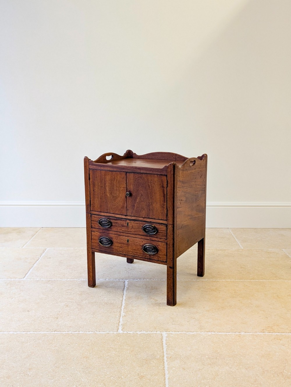 Antique George III Mahogany Bedside Commode c.1800 View XV