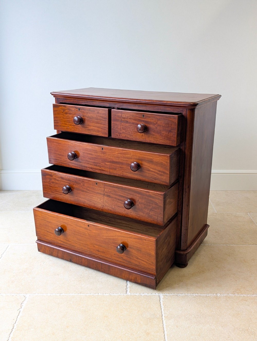 Antique Victorian Mahogany Chest of Drawers c.1870 View IV