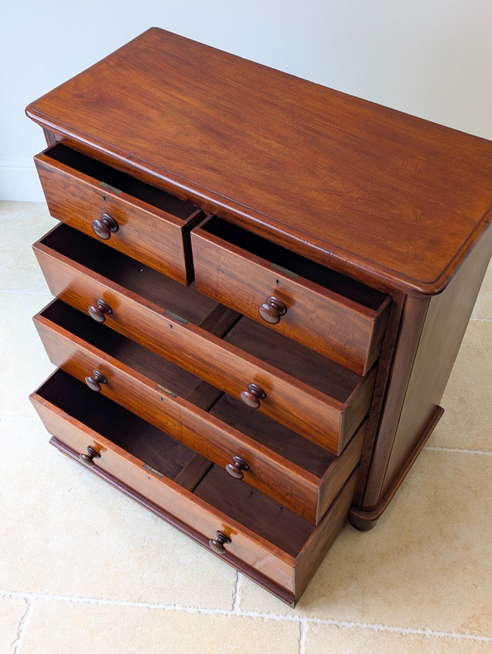 Antique Victorian Mahogany Chest of Drawers c.1870 View VII