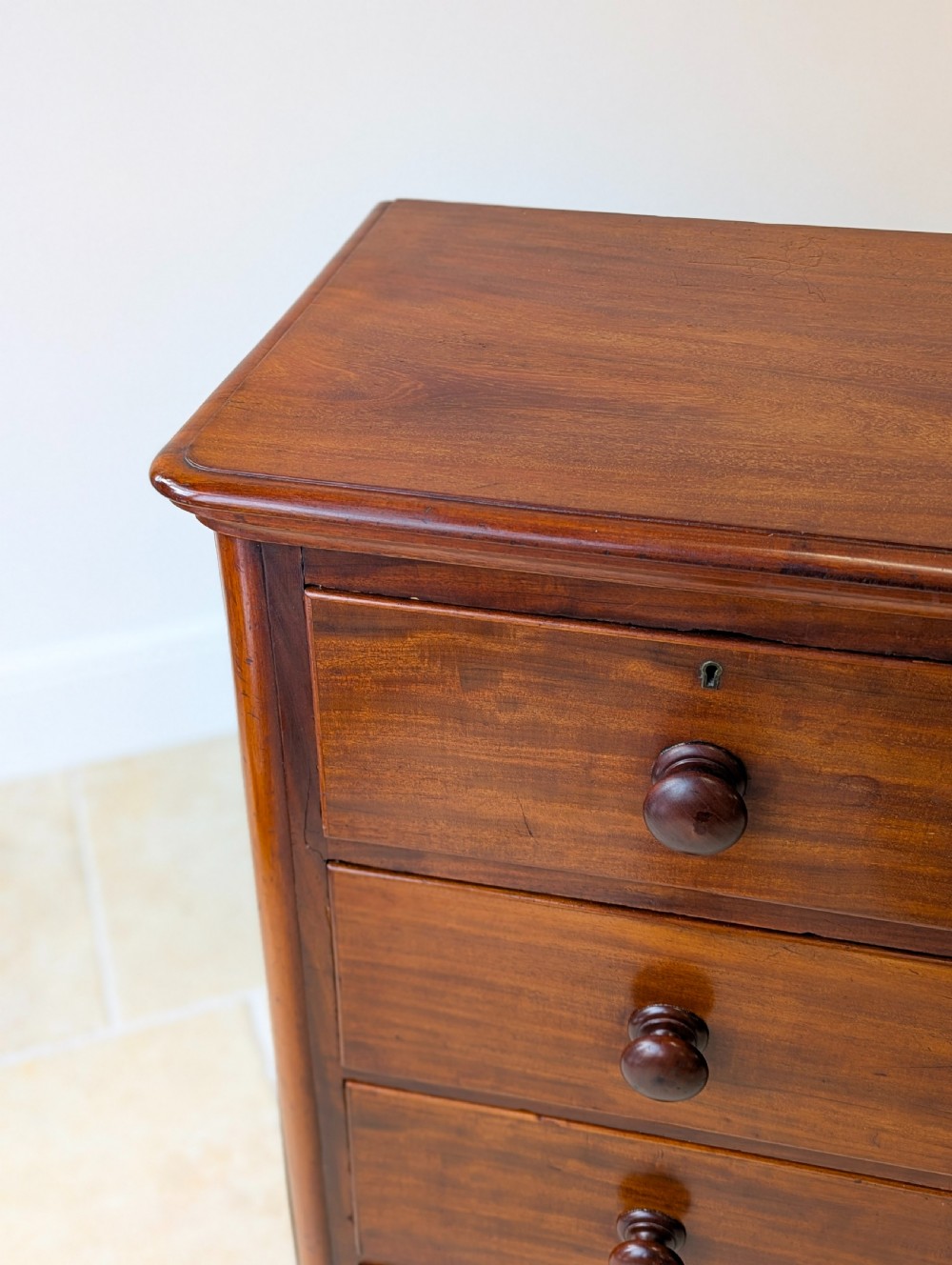 Antique Victorian Mahogany Chest of Drawers c.1870 View XIII