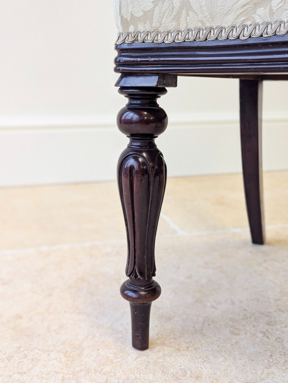 Set of Six Antique Victorian Mahogany Balloon Back Dining Chairs c.1860 View XV