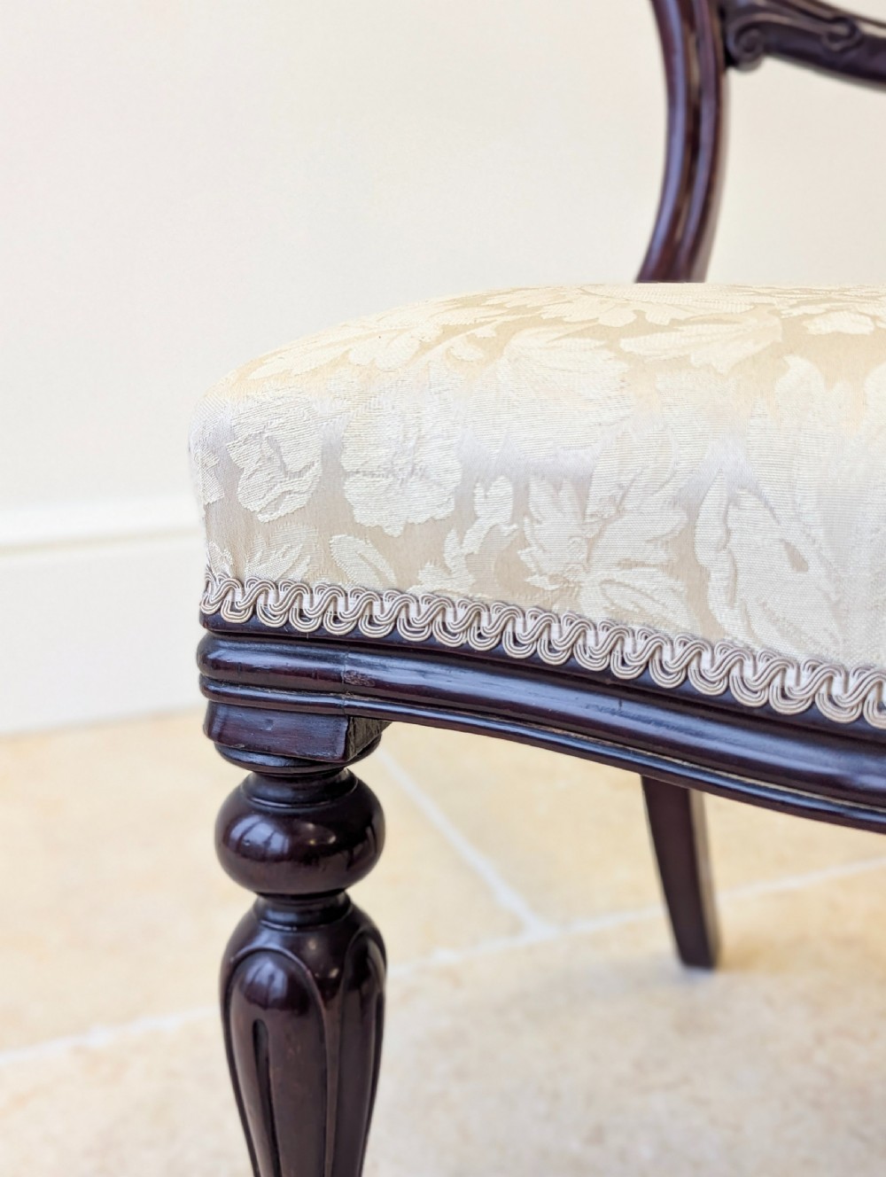Set of Six Antique Victorian Mahogany Balloon Back Dining Chairs c.1860 View XVI
